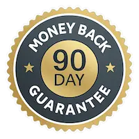 90 day money back guarantee badge