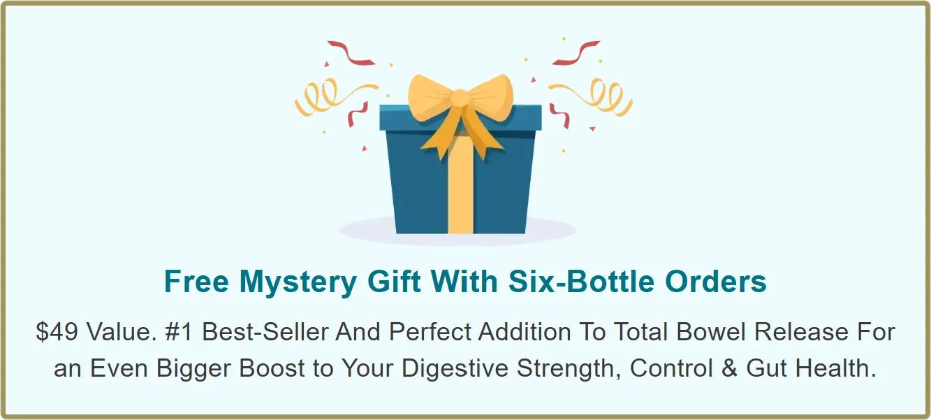 Free mystery gift with six-bottle orders